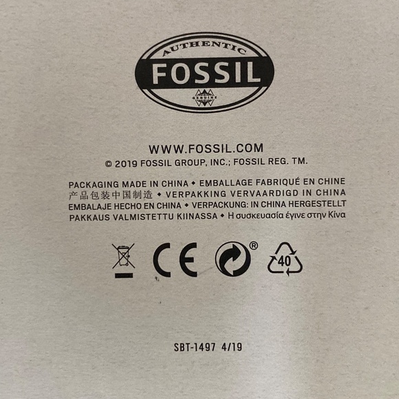 Fossil Ladies JR-8348 Analogue Fashion Leather Strap Wristwatch NOS Box New Batt - Picture 8 of 8